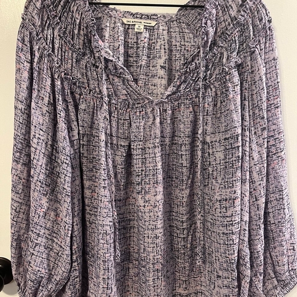 Flowy purple long sleeve top small-medium brand new with tag - Picture 1 of 5